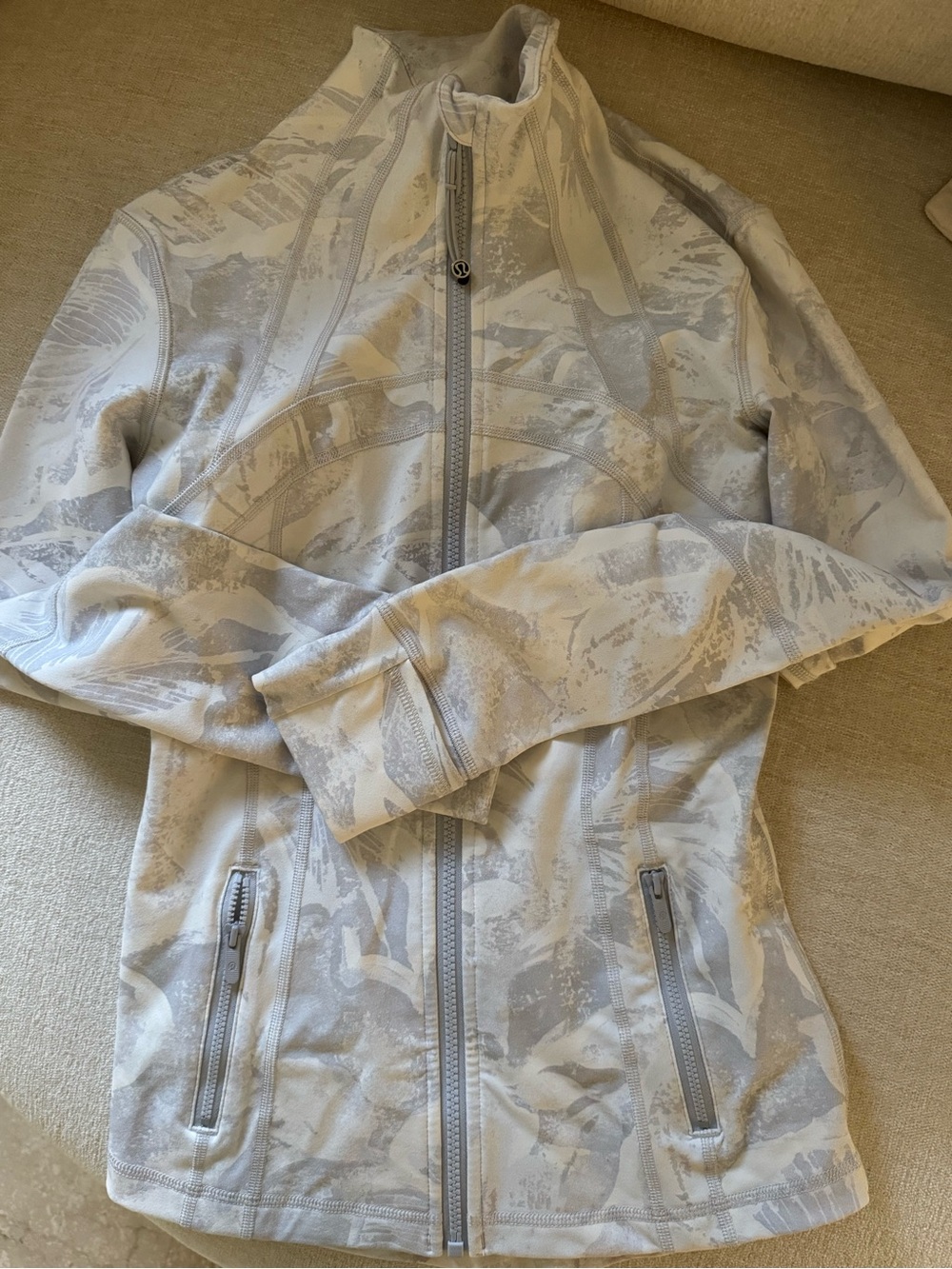 lululemon athletica Light Gray Mesh-Lined Jacket